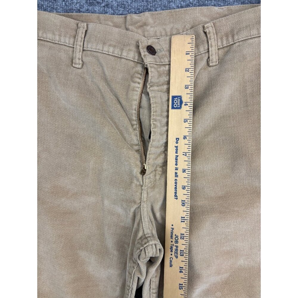 Vintage Levi's Wide Leg Flare Pants Women's W34 x L26 Corduroy High Rise Trouser - Picture 4 of 10